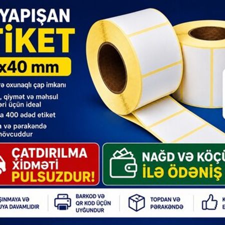Özüyapışan Etiket 58x40 – Bakı – ucuztap.az