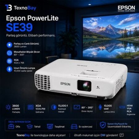 Proyektor Epson S39 – Bakı – ucuztap.az