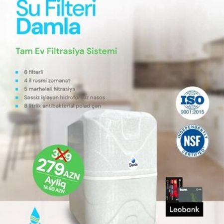 Damla su filteri – Bakı – ucuztap.az