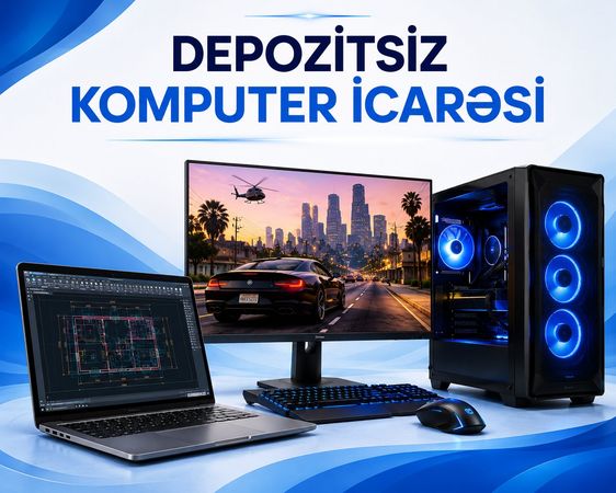 Depozitsiz Kompüter İcarəsi 💻🎮 – Avadanlığın icarəsi – ucuztap.az