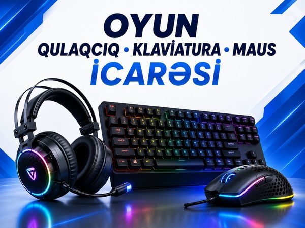 🎮 Oyun Qulaqcıq, Klaviatura və Maus İcarəsi – Avadanlığın icarəsi – ucuztap.az
