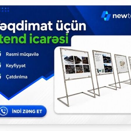 Təqdimat üçün stend icarəsi – Bakı – ucuztap.az
