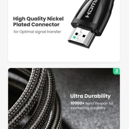 Kabel Ugreen 8K HDMI 2.1, 2Metr – Kompüter aksesuarları – ucuztap.az
