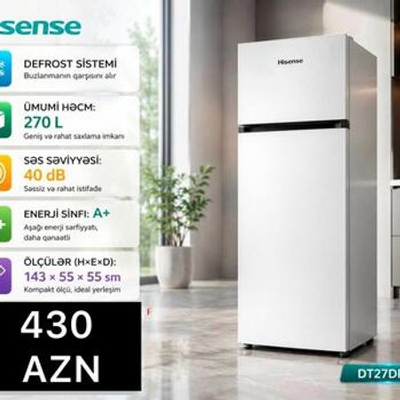 Soyuducu Hisense 143x55x55 sm – Bakı – ucuztap.az