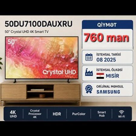 Televizor Samsung 50DU7100DAUXRU – Bakı – ucuztap.az