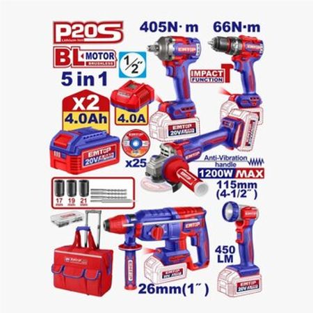 Alətlər dəsti Emtop 5 li – Bakı – ucuztap.az