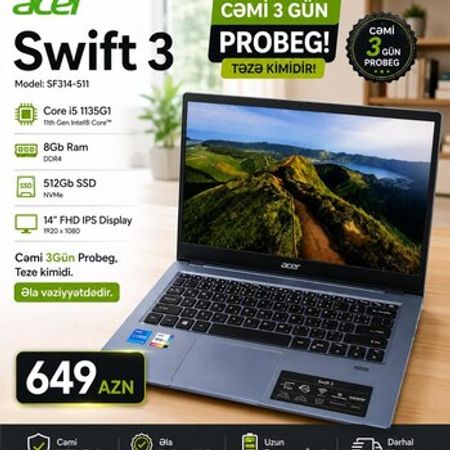 Acer Swift 3 – Bakı – ucuztap.az