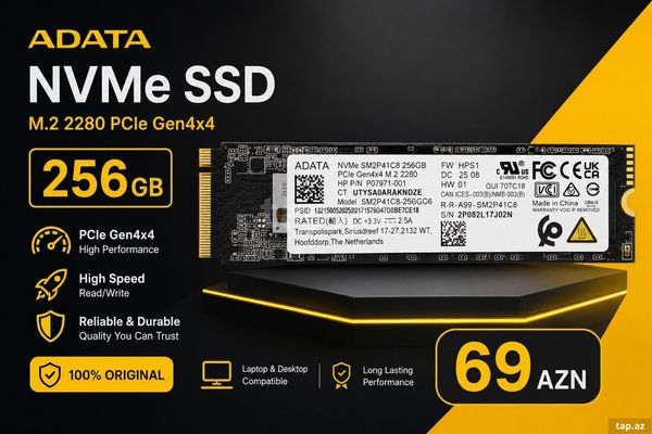 Adata 256GB NVME Gen4 – Bakı – ucuztap.az