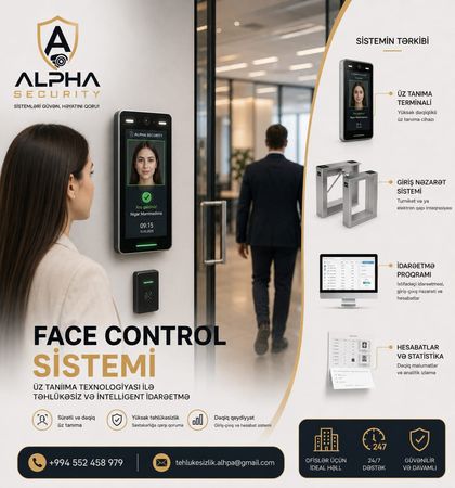 Üz tanıma keçid sistemi – Avadanlıqların quraşdırılması – ucuztap.az