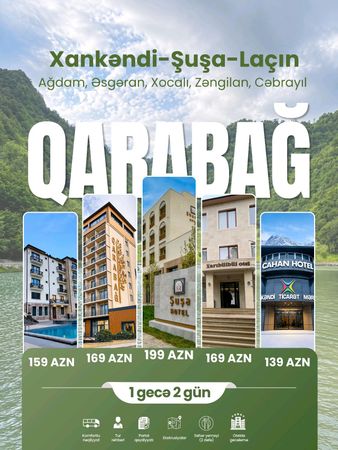 Qarabağ Turu (1 gecə 2 gün) – Bakı – ucuztap.az