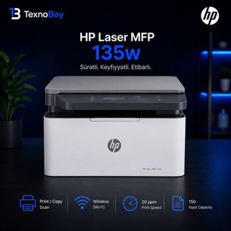 HP 135w şəbəkə printeri – Bakı – ucuztap.az