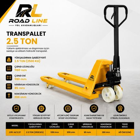 Transpalet 2.5 Ton – Bakı – ucuztap.az