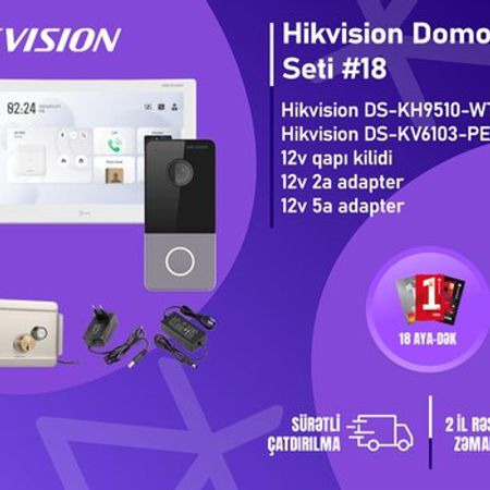Domofon dəsti 18Hikvision DS-KH9510 + DS-KV6103 – Bakı – ucuztap.az