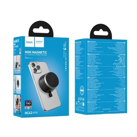 Hoco HC43 Mini Magnetic Portativ Bluetooth Dinamik (Qara) – Bakı – ucuztap.az