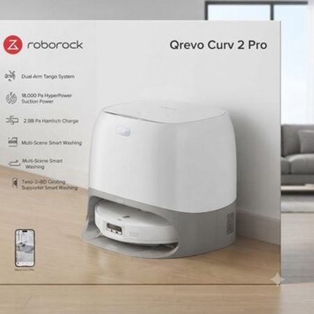 Robot tozsoran Roborock Qrevo Curv 2 Pro – Bakı – ucuztap.az