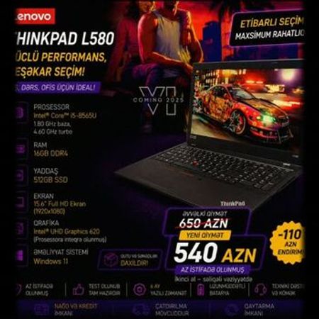 Noutbuk Lenovo ThinkPad L580 – Noutbuklar və Netbuklar – ucuztap.az