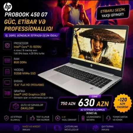 HP ProBook 450 G7 – Noutbuklar və Netbuklar – ucuztap.az