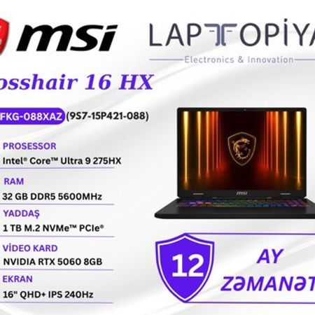 MSI Crosshair 16 HX D2XWFKG-088XAZ 9S7-15P421-088 – Bakı – ucuztap.az