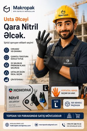 2X Qalın Usta Nitril Əlcəyi – Digər – ucuztap.az