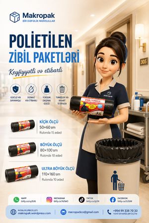 Polietilen zibil paketləri – Bakı – ucuztap.az