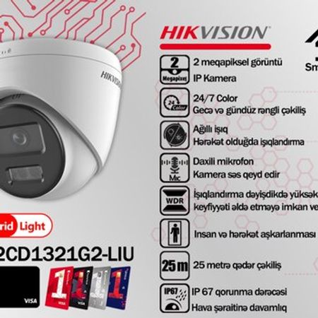 Hikvision 2MP IP kamerası DS-2CD1321G2-LIU – Bakı – ucuztap.az