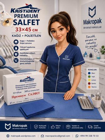 Stomatoloji premium salfet (masa örtüyü) – Bakı – ucuztap.az