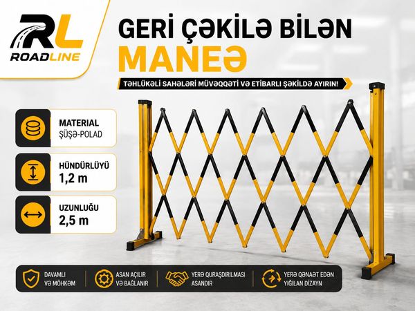 Açılıb-yığıla bilən dəmir maneə hasarı – Bakı – ucuztap.az