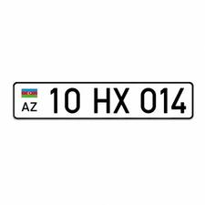 Avtomobil qeydiyyat nişanı -10-HX-014