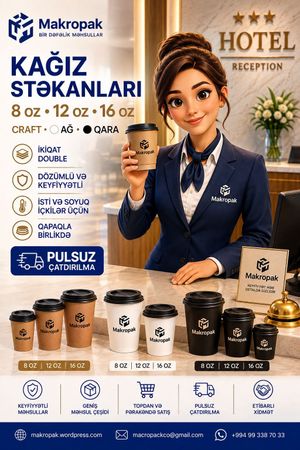 Kofe üçün ikiqat kağız stəkanlar – Bakı – ucuztap.az