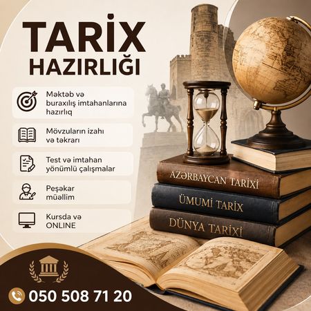 Tarix hazırlığı – Hazırlıq kursları – ucuztap.az