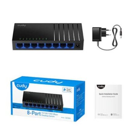 CUDY GS108D 8-Port Gigabit Desktop Switch – Şəbəkə avadanlıqları – ucuztap.az