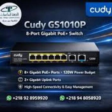 CUDY GS1010P 8 port Gigabite POE+ Switch ,2x UPlink 120w – Bakı – ucuztap.az