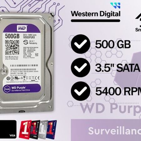 Western Digital Purple 3.5 SATA 500GB Hard Disk (refurbished) – Bakı – ucuztap.az