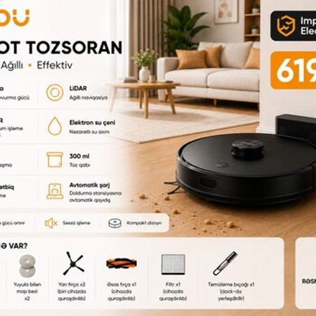 IMOU RV-L21 Ağıllı robot tozsoran – Bakı – ucuztap.az
