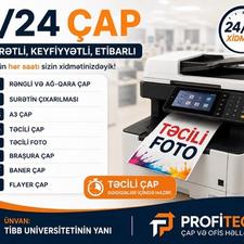 Çap xidməti 7/24