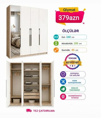 Paltar şkafı – Mebel və interyer – ucuztap.az
