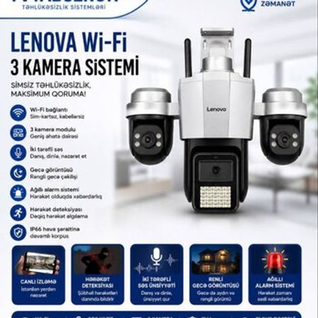 Kamera 3lens Wifi – Təhlükəsizlik avadanlığı – ucuztap.az