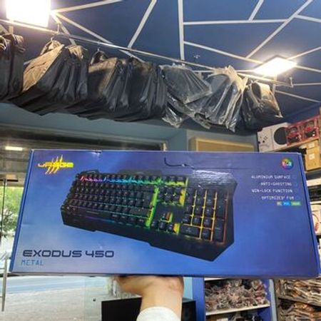 URage Exodus 450 Metal - Metal Korpuslu RGB Oyun Klavaturası (Gaming Keyboard) – Bakı – ucuztap.az