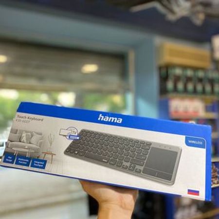 Hama Touch Keyboard KW-600T - İnseqrasiya olunmuş Touchpad-li simsiz klaviatura – Bakı – ucuztap.az