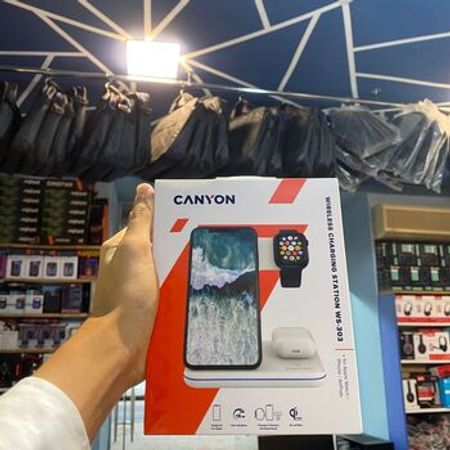 Canyon WS-303 – 3-ü 1-də Simsiz Şarj Stansiyası (Wireless Charging Station) – Bakı – ucuztap.az