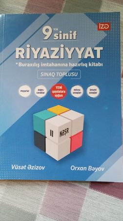 Vüsət Əzizov 9cu sinif riyaziyyat – Kitab və jurnallar – Bakı – ucuztap.az