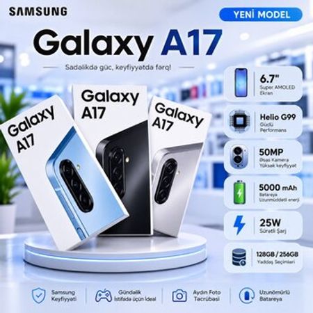 Samsung Galaxy A17 Black 128GB/6GB – Telefonlar – Bakı – ucuztap.az