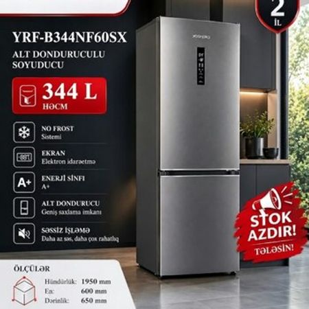 Soyuducu YOSHIRO YRF-B344NF60SX – Bakı – ucuztap.az
