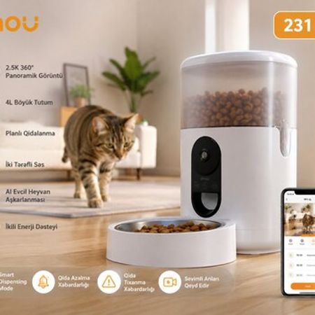 IMOU Ağıllı Yemləyici – 360° Kamera, Wi-Fi | PF1 4L – Bakı – ucuztap.az