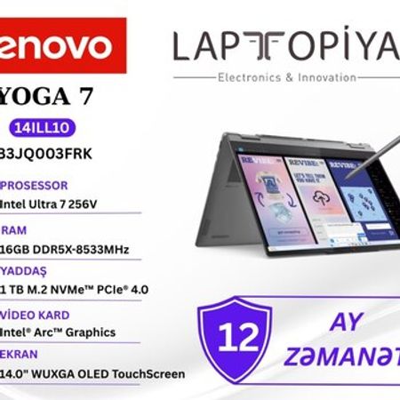 Lenovo Yoga 7 2-in-1 14ILL10 83JQ003FRK – Noutbuklar və Netbuklar – ucuztap.az