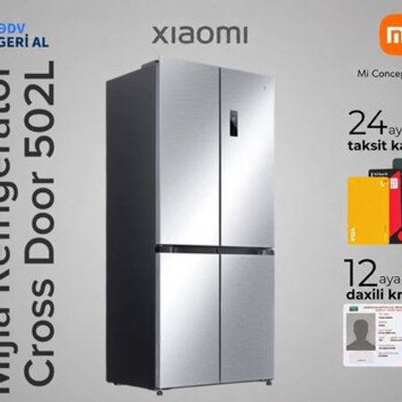 Soyuducu Mijia Refrigerator Cross Door 502L – Bakı – ucuztap.az