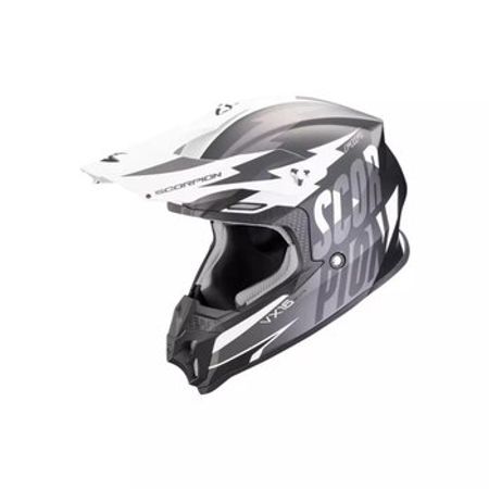 Motosiklet dəbilqəsi SCORPION VX 16 EVO AIR Slanter Matt Black-Silver – Bakı – ucuztap.az