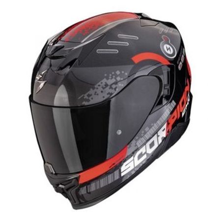 Motosiklet dəbilqəsi SCORPION EXO 520 EVO AIR TITAN Metal Black-Red – Bakı – ucuztap.az
