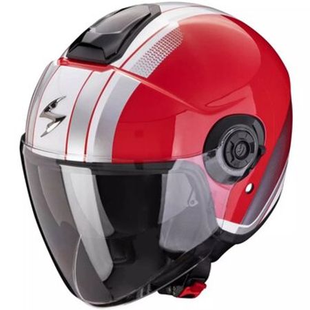 Motosiklet dəbilqəsi SCORPION EXO CITY II VEL Red-White – Bakı – ucuztap.az