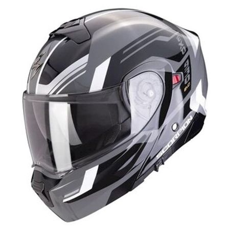 Motosiklet dəbilqəsi SCORPION EXO 930 EVO SIKON Grey-Black-White – Bakı – ucuztap.az